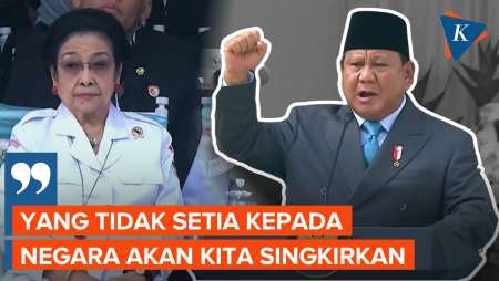 [FULL] Pidato di Depan Megawati, Prabowo Ingin Singkirkan Elite 