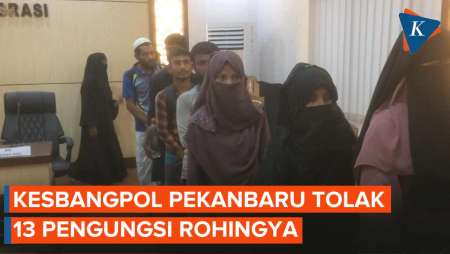 13 Pengungsi Rohingya yang Terlantar di Riau Diserahkan ke Kesbangpol Pekanbaru