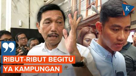 Luhut Sebut Pihak yang Minta Wapres Gibran Dicopot Kampungan