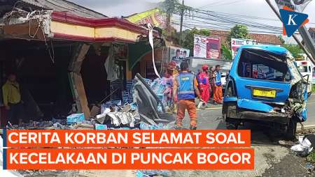 Kesaksian Korban Selamat Saat Detik-detik Tabrakan Beruntun di Puncak Bogor