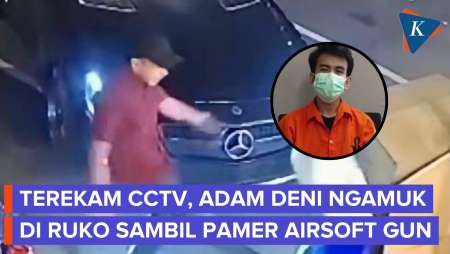 Detik-detik Selebgram Adam Deni Ngamuk di Ruko Jakut, Pamer Airsoft Gun