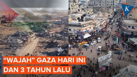 Penampakan Gaza Sebelum-Sesudah usai 3 Tahun Perang Israel-Hamas