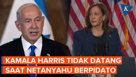 Kamala Harris Absen saat Netanyahu Pidato di Kongres AS