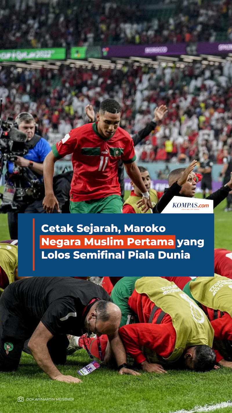 Cetak Sejarah, Maroko Negara Muslim Pertama yang Lolos Semifinal Piala Dunia
