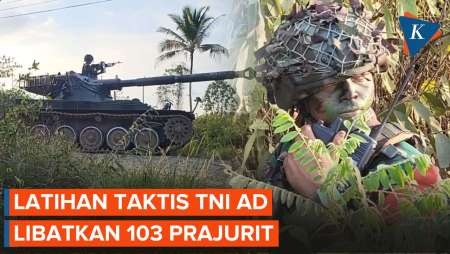 Momen TNI AD Batalion Kavaleri Gelar Latihan Taktis di Aceh, Kerahkan Tank AMX-13