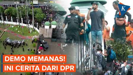 Demo Memanas, Pagar DPR Jebol! Gas Air Mata Ditembakkan