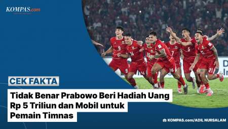 Tidak Benar Prabowo Beri Hadiah Uang Rp 5 Triliun Dan Mobil Untuk Pemain Timnas