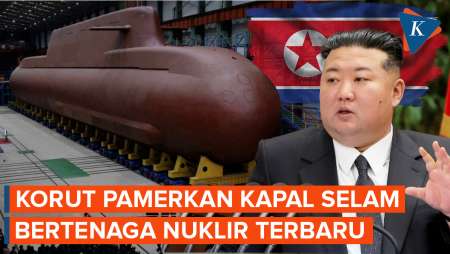Kim Jong Un "Tantang" AS-Korsel, Pamerkan Kapal Selam Nuklir Terbaru Korut