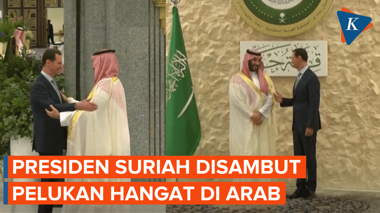 Akhiri Permusuhan Putra Mahkota Saudi Peluk Presiden Suriah di KTT Arab