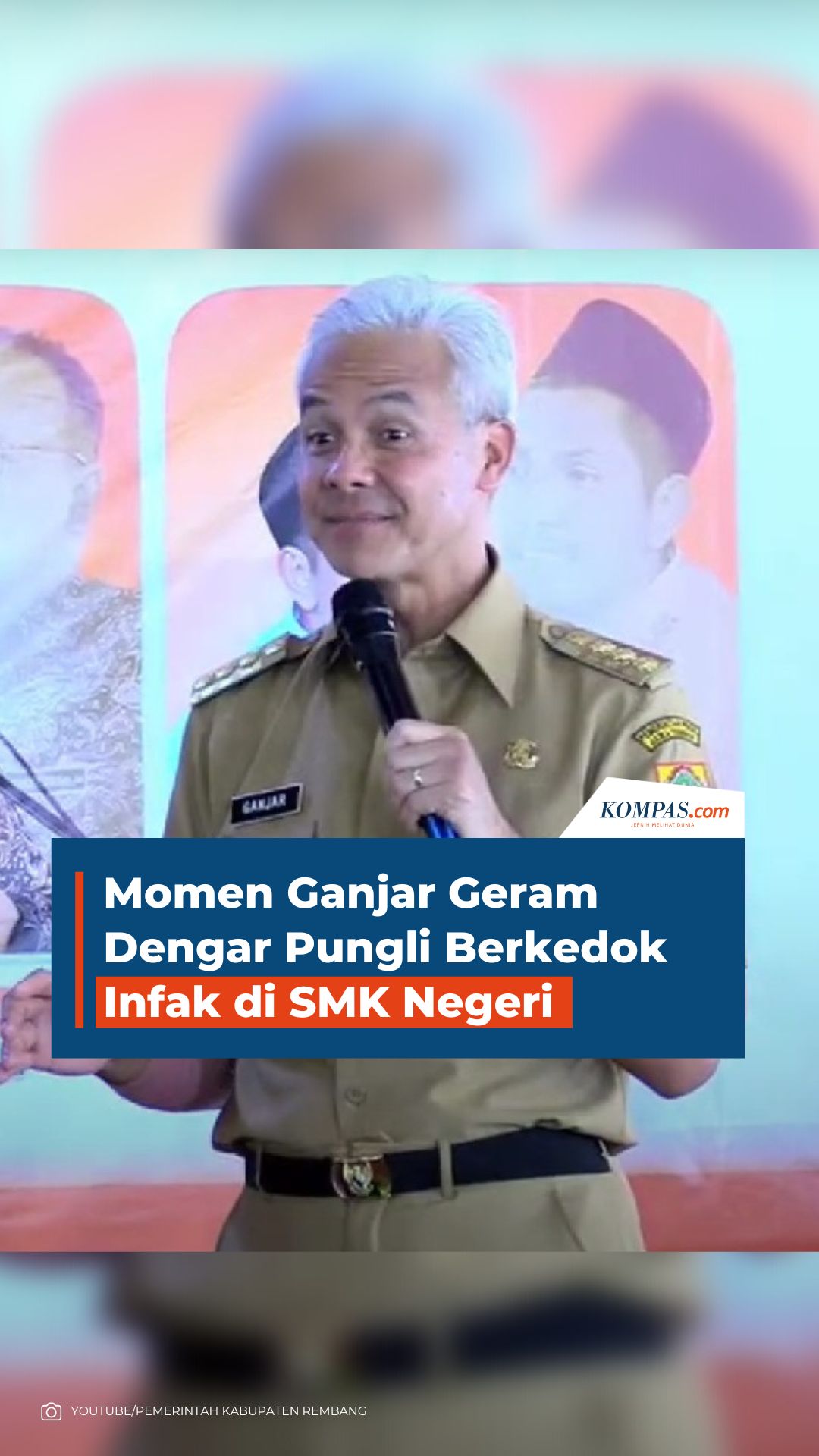 Momen Ganjar Geram Dengar Pungli Berkedok Infak Di Smk Negeri