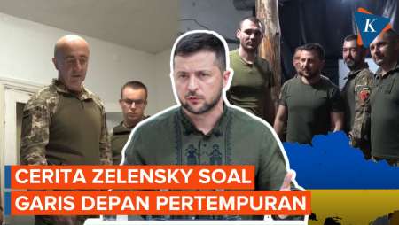 Cerita Zelensky Usai Temui Para Prajurit di Garis Depan Pertempuran 