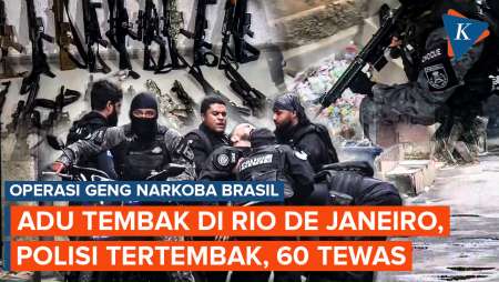 "Perang" 2.500 Polisi Brasil Vs Geng Narkoba: Adu Tembak Terjadi, 75 Senjata Disita