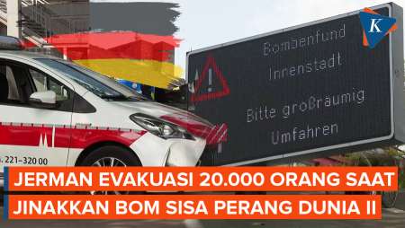 Jerman Jinakkan Bom Sisa Perang Dunia II, 20.000 Orang Dievakuasi