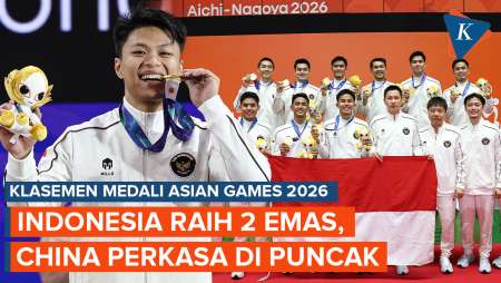 Klasemen Medali Asian Games 2026, Indonesia Raih 2 Emas, Peringkat Berapa?