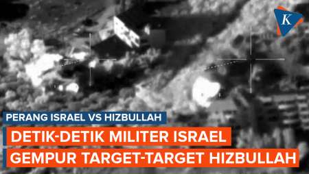 Detik-detik Militer Israel Serang 75 Target Hizbullah di Lebanon