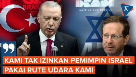 Erdogan Benarkan Turkiye Tutup Wilayah Udara untuk Pesawat Israel