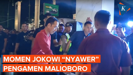 Momen Jokowi “Nyawer” Pengamen di Malioboro Yogyakarta