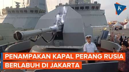 Melihat Kapal Perang Anti-Serangan Rudal Milik Rusia yang Berlabuh di Jakarta