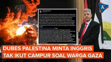 Palestina Marah Mantan PM Inggris Disebut Ikut Campur Bujuk Negara Barat Terima Warga Gaza