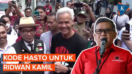 Hasto Lempar Kode ke Ridwan Kamil