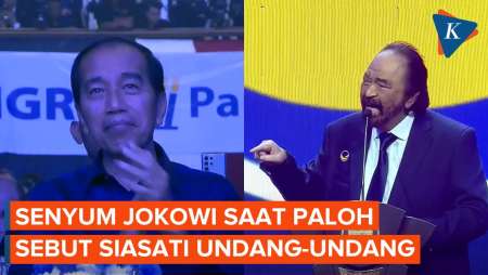 Momen Jokowi Senyum Kecil Saat Surya Paloh Sebut 