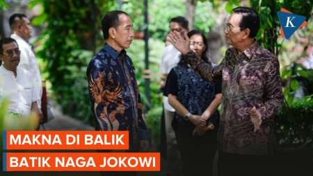 Jokowi Pakai Batik Naga Dersonolo Saat Temui Sri Sultan HB X, Apa Maknanya?