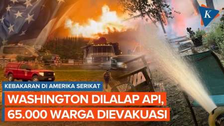 Washington AS Membara Dikepung Kebakaran, 65.000 Orang Diungsikan