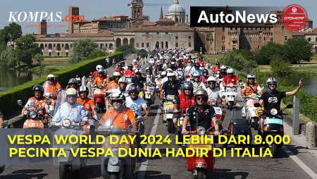 Vespa World Day 2024, Lebih dari 8.000 Vespa Hadir di Italia