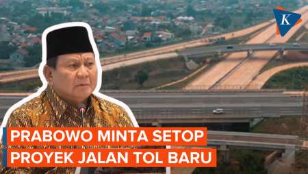 Prabowo Minta Setop Proyek Jalan Tol Baru