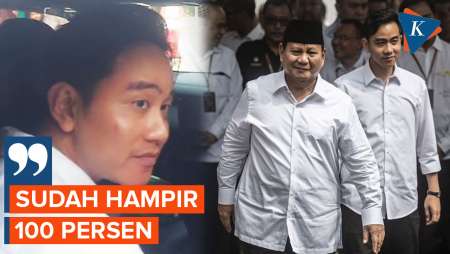 Gibran Sebut Susunan Kabinet Prabowo Sudah Hampir 100 Persen