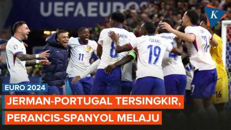 Hasil Lengkap Euro 2024, Spanyol dan Perancis Bertemu di Semifinal