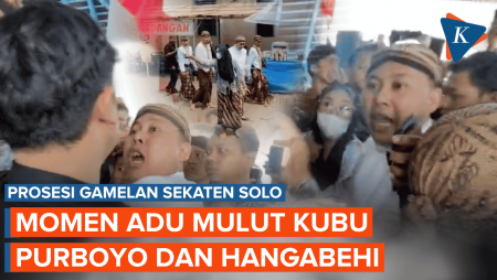 Momen Dua Kubu Keraton Solo Terlibat Adu Mulut Dalam Gamelan Sekaten