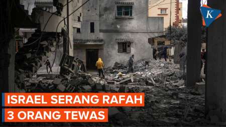 Serangan Udara Israel Hantam Rafah, 3 Warga Gaza Tewas