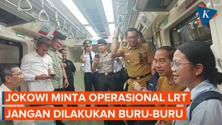 Jokowi Jajal LRT Jabodebek, Minta Keselamatan Diutamakan