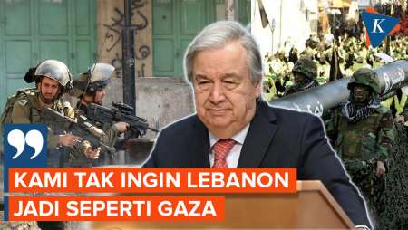 Sekjen PBB Tak Ingin Lebanon Jadi Zona Tempur seperti Gaza