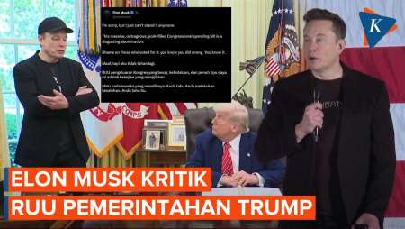 Elon Musk Kritik Keras RUU Pemerintahan Trump Usai Mundur, Sebut Menjijikan