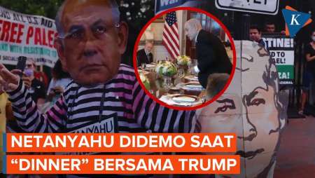 Netanyahu Didemo saat Makan Malam Bersama Trump di Gedung Putih