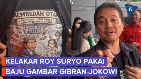 Roy Suryo Sempat Hadiri Sidang Dokter Tifa, Pakai Baju "Membedah Otak" Bergambar Jokowi