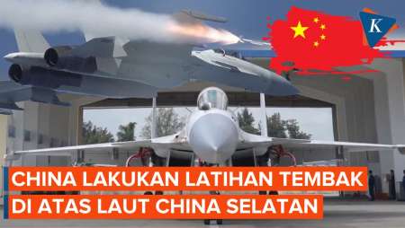 China Gelar Latihan Tembak dengan Jet Tempur di Atas Laut China Selatan, Ada Apa?