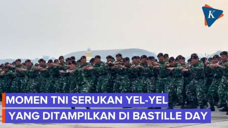 Yel-yel Kontingen TNI Saat Tiba di Indonesia Usai Sukses Tampil di Bastille Day