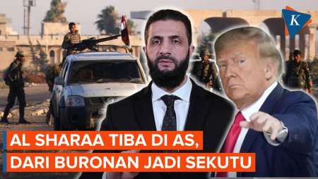 Dari Buronan Jadi Sekutu, Presiden Suriah Al-Sharaa Perdana Tiba Di AS