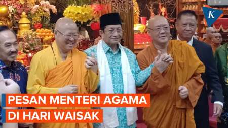 Menteri Agama Nasaruddin Umar Saat Perayaan Waisak, Bicara soal Cinta Kedamaian
