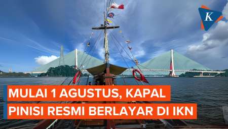 Kapal Pinisi Resmi Berlayar di IKN Pada 1 Agustus