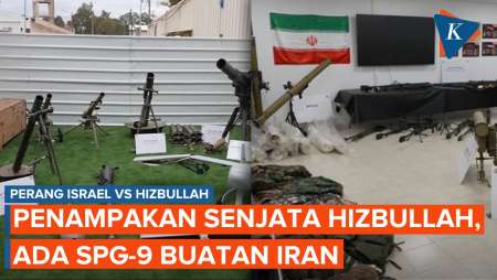 Penampakan Deretan Senjata Hizbullah yang Dipamerkan Israel, Ada SPG-9 Buatan Iran