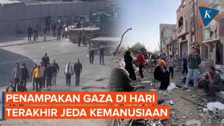 Penampakan Kota Gaza di Hari Terakhir Jeda Kemanusiaan