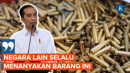 Jokowi Pamerkan Peluru Buatan PT Pindad 