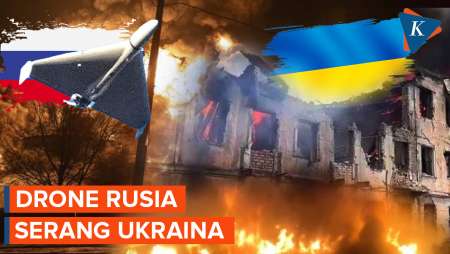 Rusia Luncurkan 45 Drone ke Berbagai Kota di Ukraina