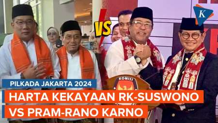 Segini Harta Kekayaan Cagub-Cawagub Jakarta, Pramono Anung-Rano Karno Vs Ridwan Kamil-Suswono