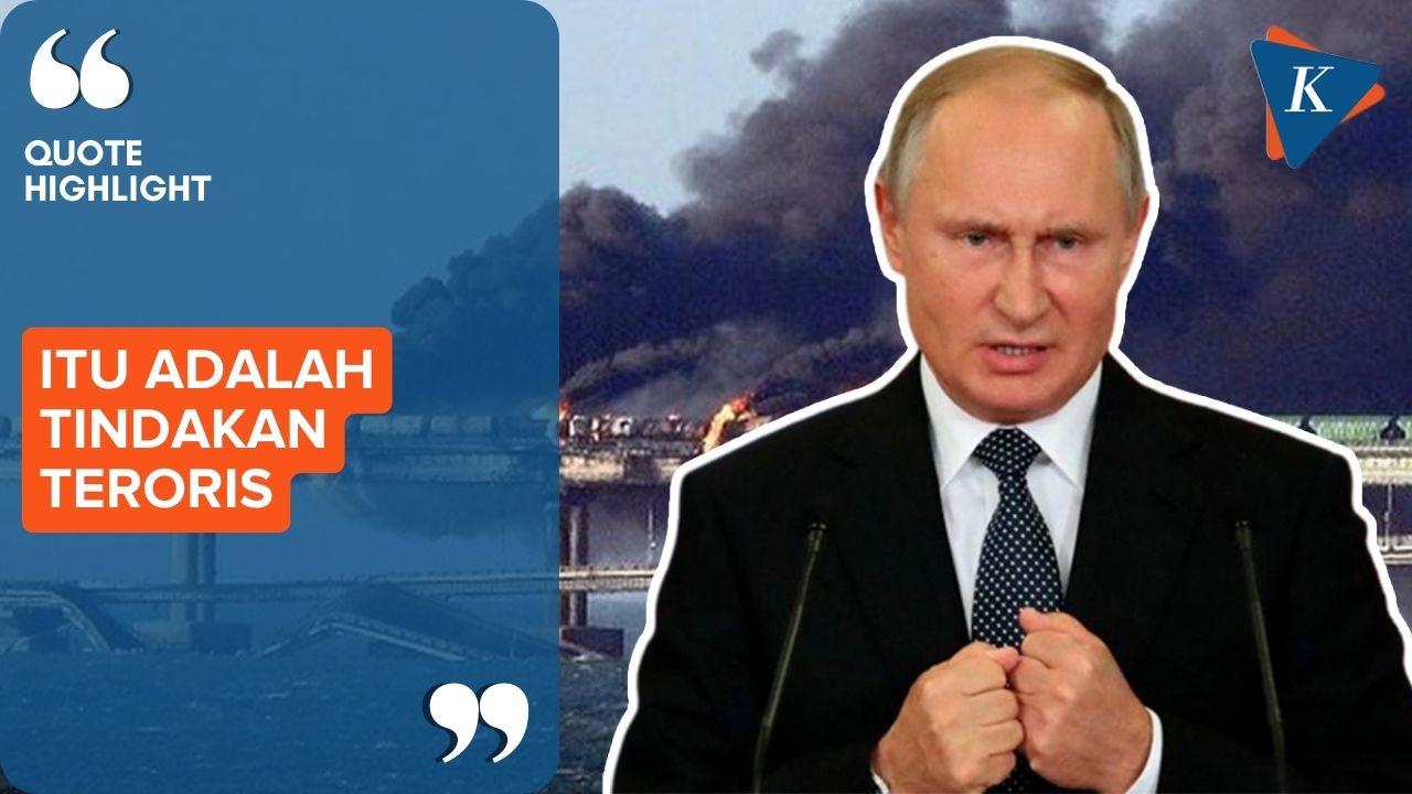 Putin Naik Pitam, Ukraina Serang Jembatan Krimea