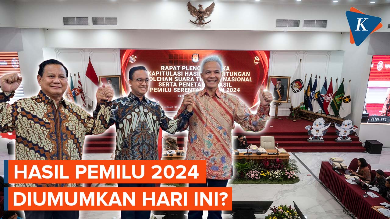 KPU Umumkan Hasil Pemilu 2024 Senin Ini, jika...